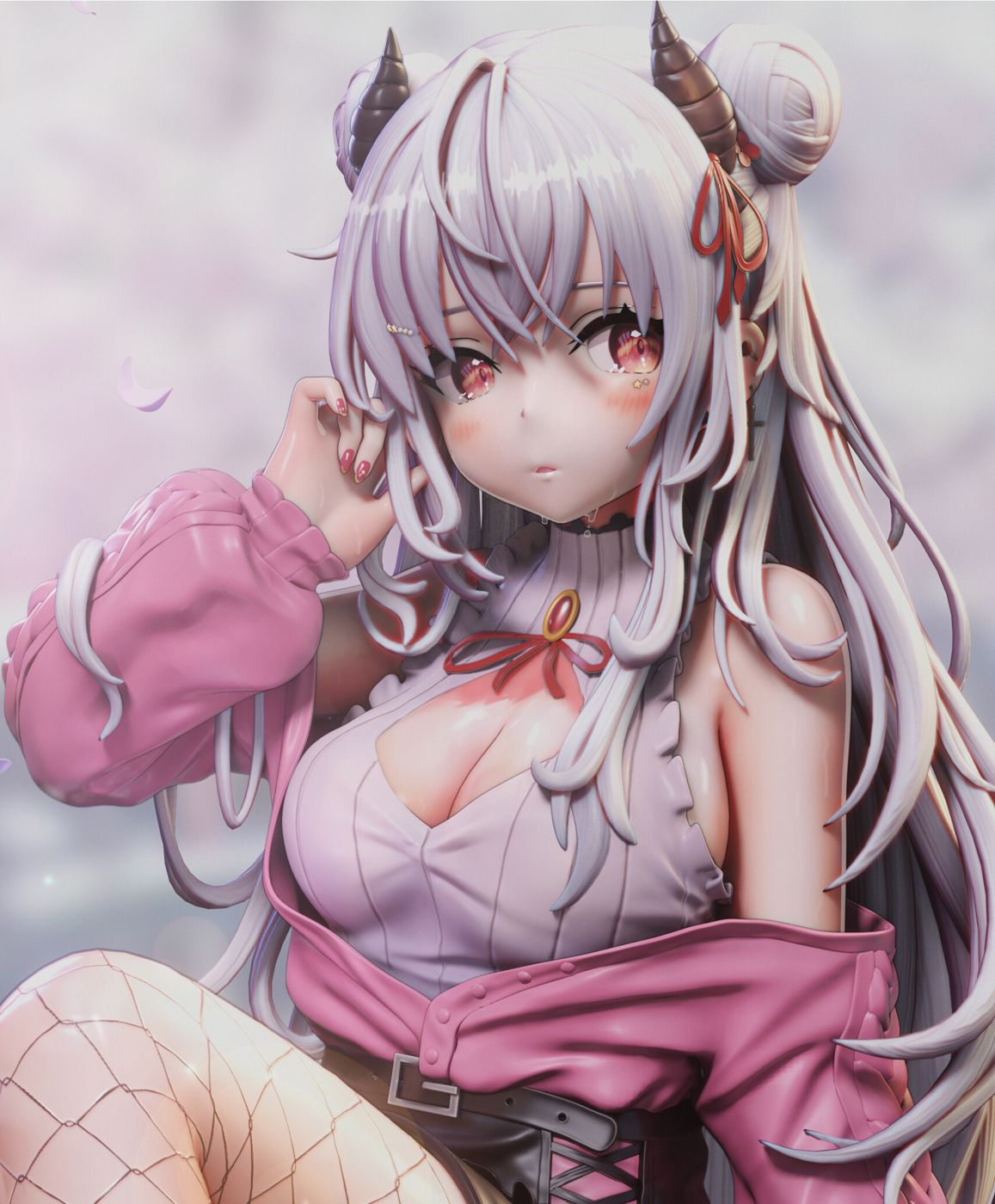 丝袜少女面部特写