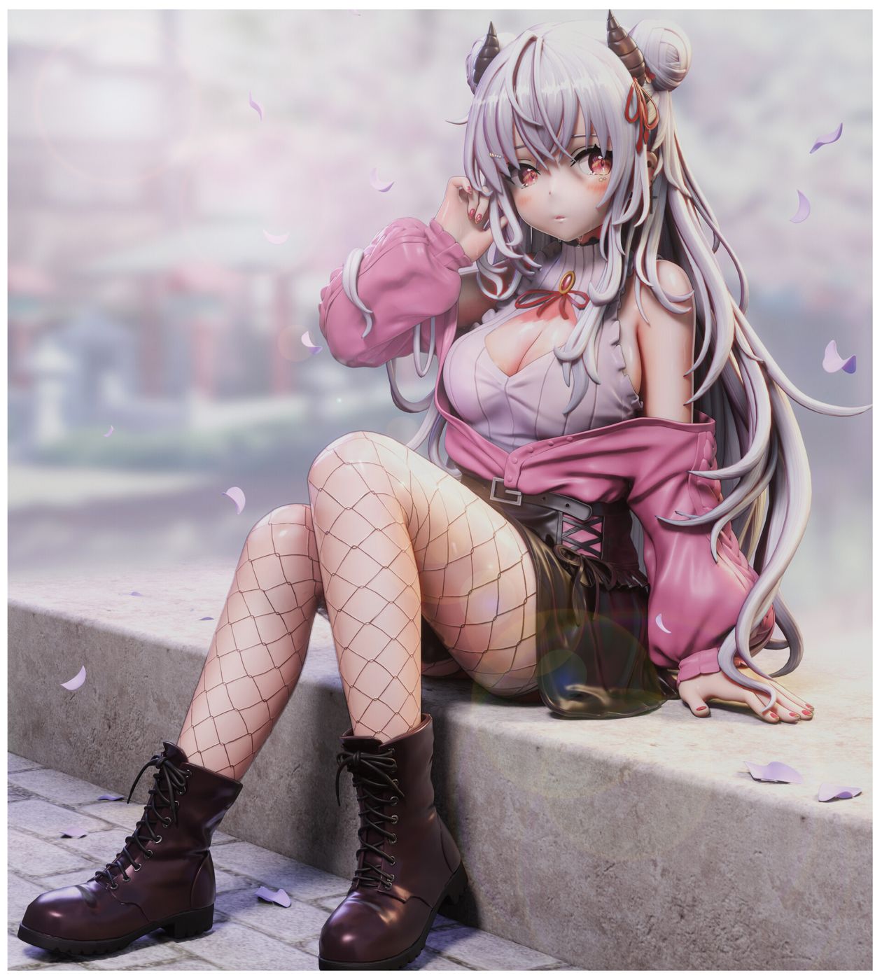丝袜少女服饰与坐姿